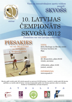 10. Latvijas čempionāts skvošā